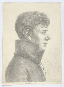 Portret van een Jonge Man in Profiel, 1808