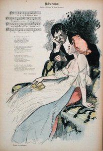 Neurose, illustratie voor een gedicht door Jean Grandeau, ca. 1896 door Paul Balluriau