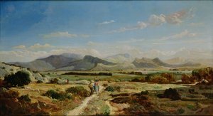 Heuvels bij Allauch door Paul Camille Guigou