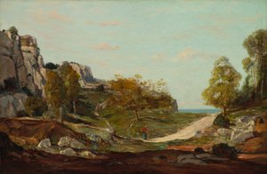 Landschap bij Saint-André, nabij Marseille, c.1865 door Paul Camille Guigou