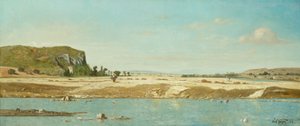 De Oevers van de Rivier Durance bij Saint Paul