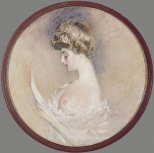 Portret van Marthe Letellier, née Fourton, ca. 1900 door Paul Cesar Helleu