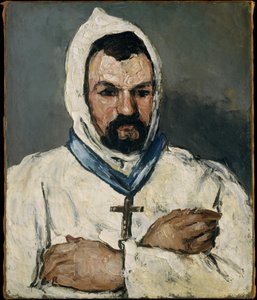 Antoine Dominique Sauveur Aubert, geboren in 1817, de oom van de kunstenaar, als monnik door Paul Cézanne