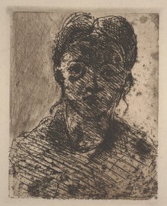Hoofd van een Jong Meisje door Paul Cézanne