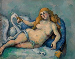 Leda en de zwaan door Paul Cézanne