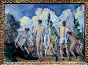 Les baigneurs door Paul Cézanne