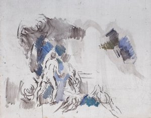 Schets van baders door Paul Cézanne