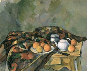 Stilleven met een Theepot door Paul Cézanne