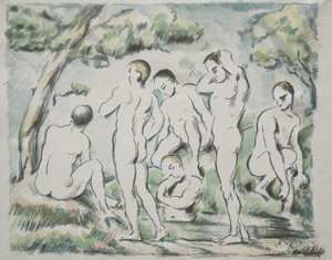 De Baders door Paul Cézanne