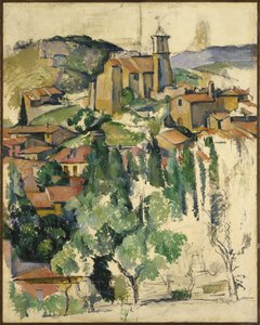 Het dorp Gardanne door Paul Cézanne