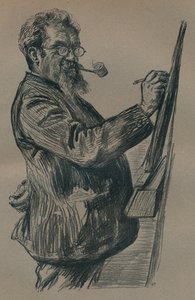 Een postuum portret van Henry Stacy Marks, c1899