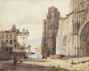 Kathedraal van Keulen door Paul Constantin Dominique Tetar van Elven