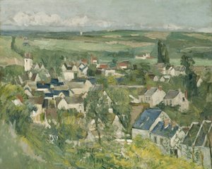 Auvers, Panoramisch Uitzicht, 1873-75 door Paul Cézanne