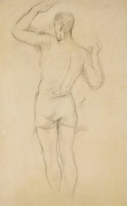 Staande Bader door Paul Cézanne