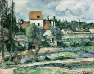De molen bij de Couleuvre bij Pontoise door Paul Cézanne