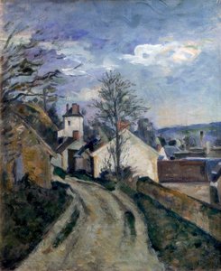 Het huis van dokter Gachet in Auvers, c1873 door Paul Cézanne
