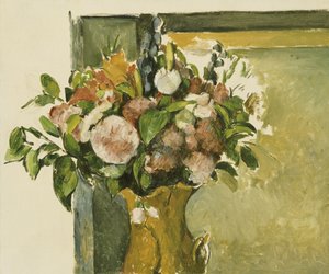 Bloemen in een vaas door Paul Cézanne