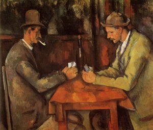 Frans: Les Joueurs de cartes De kaartspelers door Paul Cézanne