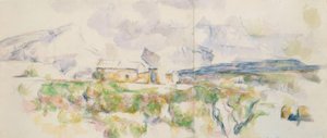 De berg Sainte-Victoire gezien vanuit Lauves door Paul Cézanne