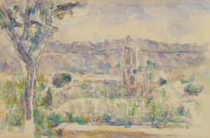De kathedraal van Aix gezien vanuit het atelier van Lauves