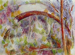 De brug van Trois Sautets door Paul Cézanne