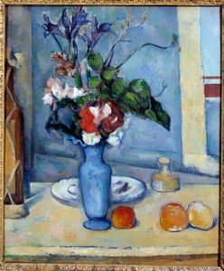 De blauwe vaas door Paul Cézanne