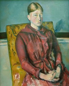 Madame Cézanne in de gele stoel door Paul Cézanne