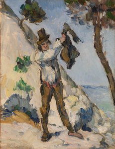 Man met een Jas door Paul Cézanne