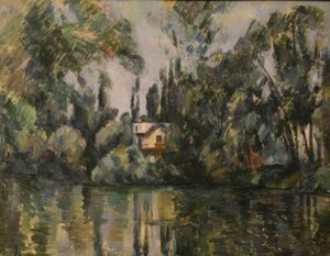 P.Cézanne, Huis aan de oever van de Marne door Paul Cézanne