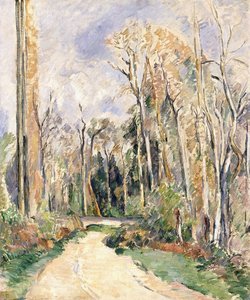 Pad bij de ingang van het bos door Paul Cézanne