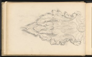 Studie van een decoratief ornament door Paul Cézanne