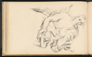 Studie van een engel in Rubens