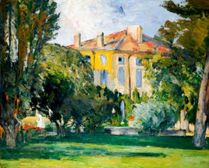 Het huis bij Jas de Bouffan, 1882-85 door Paul Cézanne
