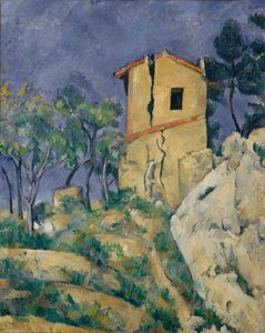 Het huis met de gebarsten muren, 1892-94 door Paul Cézanne
