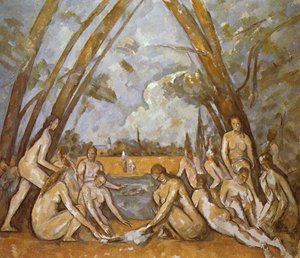 De grote baders door Paul Cézanne