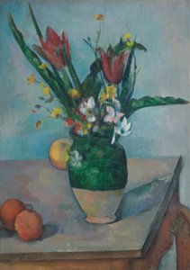 De tulpenvaas door Paul Cézanne