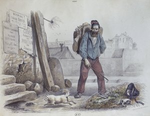 Uitgehongerde man tijdens de Commune van Parijs