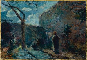 Langs de muur bij schemering, 1881