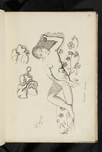 Decoratieve persoon door Paul Gauguin