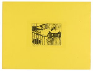 Bretonse vrouwen bij een poort, uit de Volpini Suite door Paul Gauguin