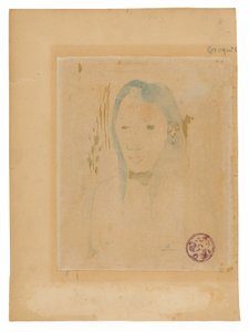 Buste van een Tahitiaanse Vrouw door Paul Gauguin