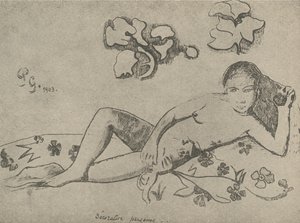 Decoratief figuur door Paul Gauguin