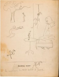 Tekening uit een album met tekeningen gemaakt voor de jonge Jacques Bousquet, 1889-90 door Paul Gauguin