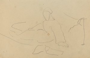 Figuur Zittend op de Grond [recto] door Paul Gauguin