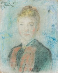 Frans:  Mlle S. Manthey, Portrait de Sophie Margrethe Manthey Mlle S. Manthey