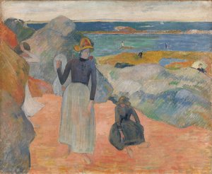 Frans:  Sur la plage en Bretagne Aan het strand
