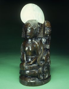 Idool met de schelp door Paul Gauguin