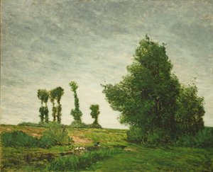 Landschap met Populieren door Paul Gauguin