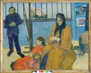 Het atelier van Schuffenecker door Paul Gauguin