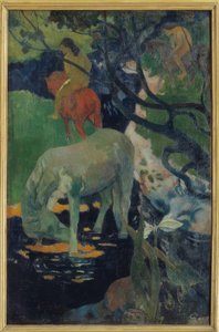 Het witte paard door Paul Gauguin